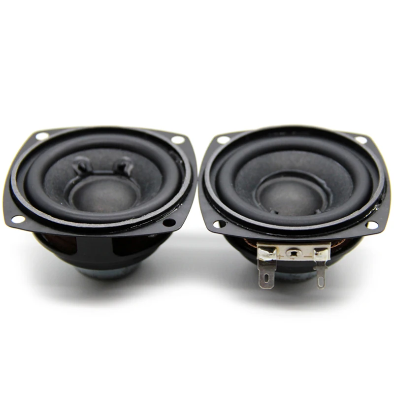 FULL 2Pcs 2 5 дюймов Портативный Динамик s 4Ohm 10 Вт 66 мм полный спектр аудио бас