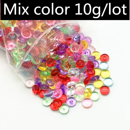 Mix color 10g 20 г DIY пушистый слизи глина антистрессовая игрушка креативная Рыбная чаша бусины пластиковая акриловая ваза аквариум наполнитель игрушки, поделки вечерние поставки - Цвет: Mix color 10g