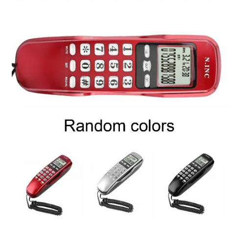 Набор телефонных будильников для дома и офиса Серебряный стационарный телефон с