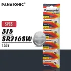 Оригинальный аккумулятор Panasonic 7,8*1,6 мм, 5 шт., 1,55 в, SR716SW, оксид серебра, часы, 315, V315, SR67, D315, кнопочные батареи, сделано в Японии