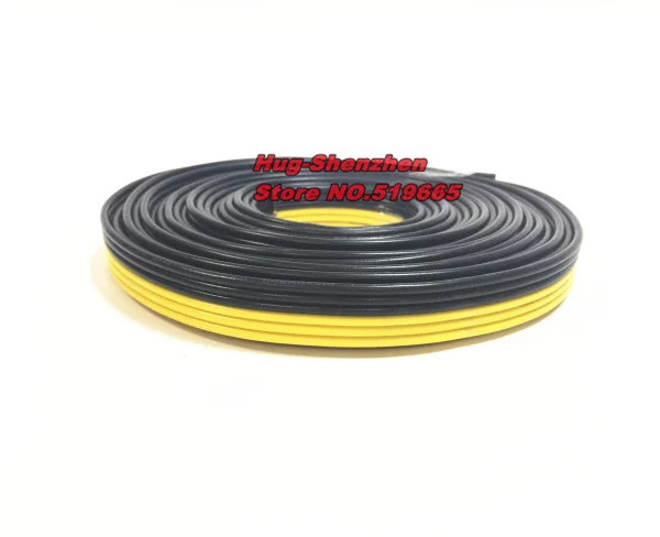 Высококачественный 6 контактный черный/3 желтый + 3 черный 1007 18AWG кабель для