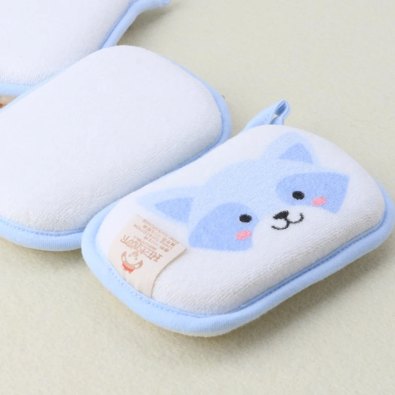 

W3JF Newborn Baby Bath Brushes Infant Shower Sponge Cotton Rubbing Body Wash Towel