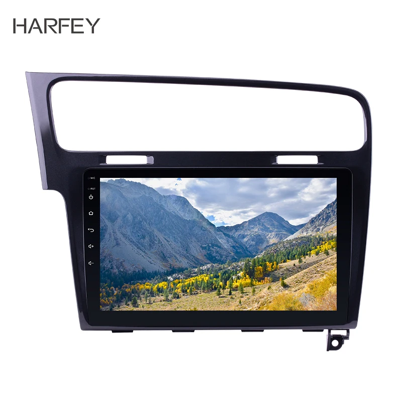 Автомобильный мультимедийный плеер Harfey Android 10 0 2Din Автомагнитола для VW Volkswagen Golf 7