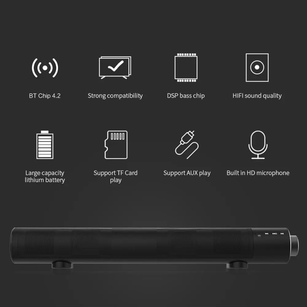 Беспроводная ТВ bluetooth-колонка спикер стильная ткань звуковая панель Поддержка Bluetooth воспроизведение оптический SPDIF AUX для Xiaomi tv
