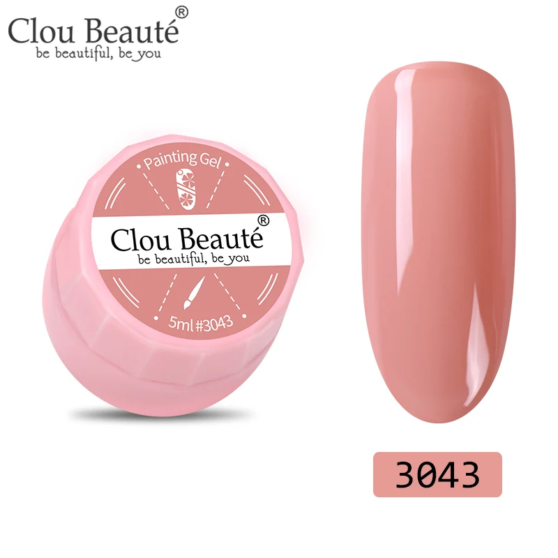 3043 Clou Beaute 72 цвета гель-краска УФ/светодиодный гель для ногтей замачиваемый дизайн ногтей светодиодный лак для ногтей УФ-гель для ногтей DIY Краска паук гель лак - Цвет: 3043