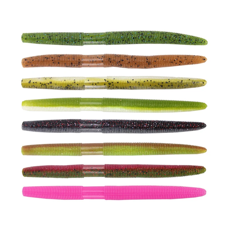 

13,5 см 10 г Maggots мягкая рыболовная приманка Wacky Worm Приманка ПВХ искусственная приманка Рыбная приманка вобблер для окуня карпа щука, 1 шт./лот 8 ц...