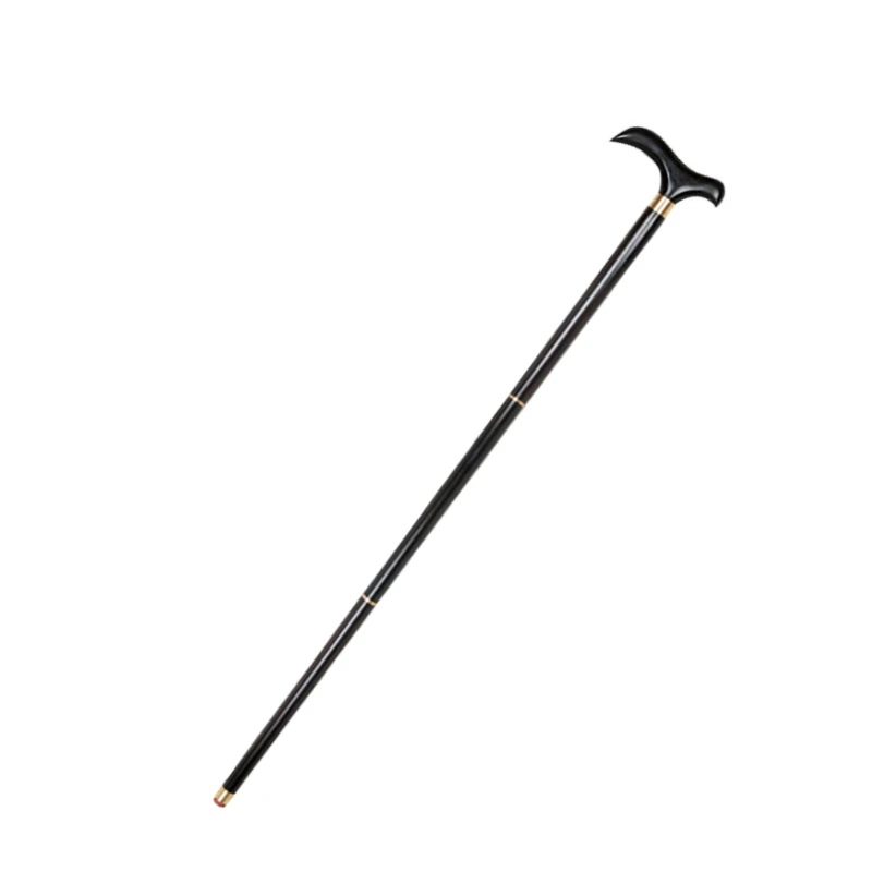 Деревянная трость Африканское черное дерево тройная Съемная Civilized Ebony Stick старый