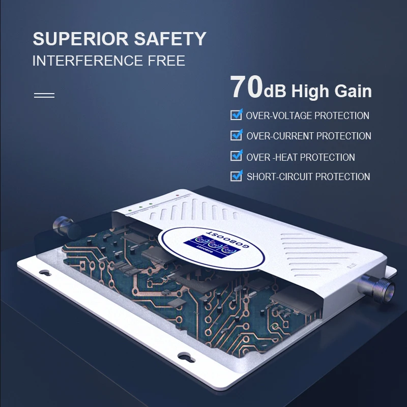 Мобильный усилитель сигнала 2G 3G 4G трехполосный Усилитель сотового GSM 900 2100 2600 WCDMA