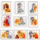 Картины из алмазов Disney Lady and The Tramp, живопись из алмазов для детской комнаты, Настенная картина для гостиной, украшение для дома