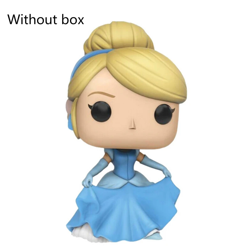 222 nobox Funko Поп принцесса Белоснежка Эльза Белл Алиса Золушка фигурки 10 см ПВХ Модель Коллекция подарок игрушки для девочек на день рождения - Цвет: 222 nobox