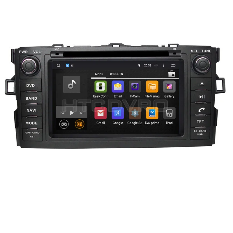 YMODVHT 7 дюймов 4G Восьмиядерный Android 9 0 1 Автомобильный DVD плеер для Toyota Auris/Corolla