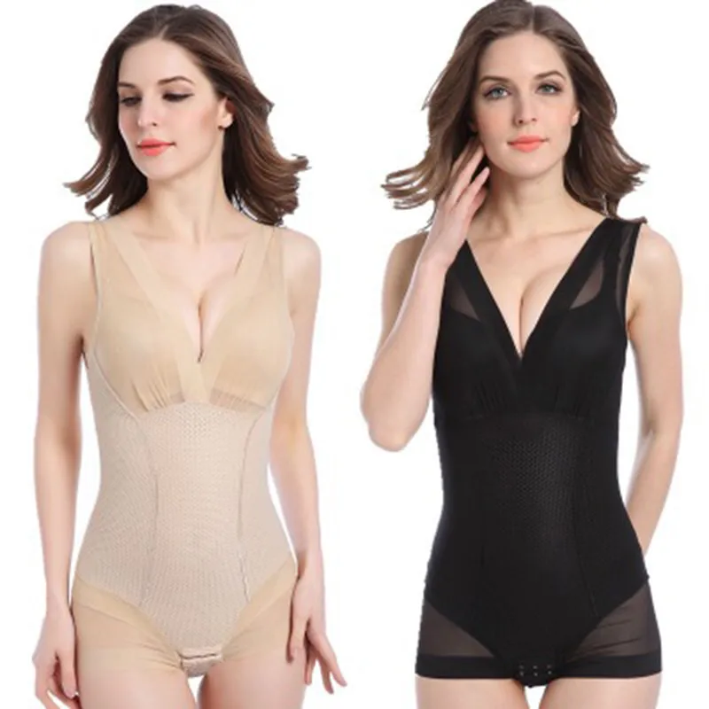 Body Shaper Для женщин сексуальное Корректирующее белье боди Femme черный утягивающее