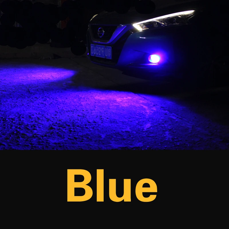 Blue 2 шт. автомобиля светодиодный свет для Dodge Challenger, Charger Дротика Дуранго Grand путешествие тачскрин Сенсорная панель лампа H8 H11 H10 9145 9006 HB4 PSX24W 2504 - Испускаемый цвет: Blue