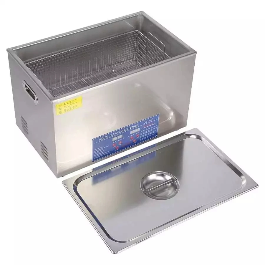 30L Stainless Steel Ultrasonic Cleaning Machine Industrial Ultrasonic Cleaner with Digital Heater Timer