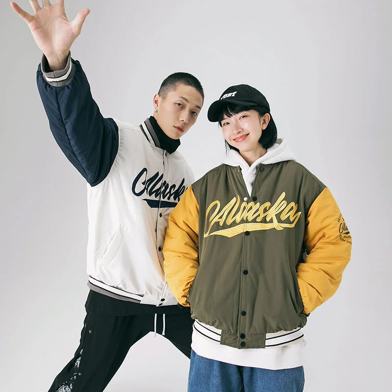 

New Men/Women Retro Classic Lambswool Coat Solid Color Streetwear Thicken Winter Jackets Youth Casual Down Jackets