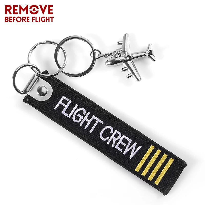 Брелок для ключей с этикеткой комплект вышивкой в виде летной команды