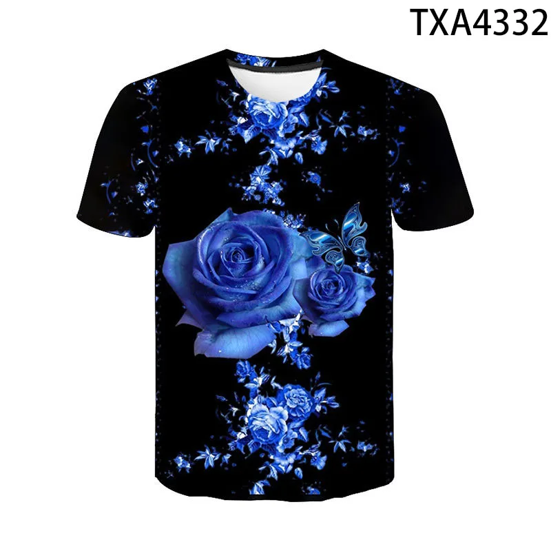 

New Summer Short Sleeve Butterfly 3D Printed T Shirts Casual Boy Girl Kids Fashion Streetwear Cool Men Women Children Tops
