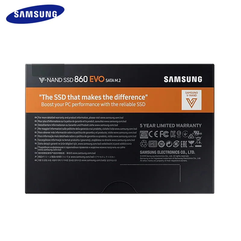 SAMSUNG SSD 860 EVO M.2 250 ГБ 500 Гб ТБ Внутренний твердотельный диск HDD TLC жесткий для