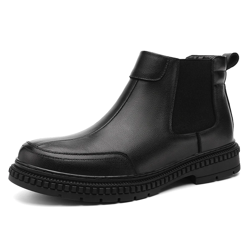 

2021 Retro Leather Boots Men Chelsea Boot Handmade 2021 Shoes Casual Comfortable Ankle Boots Genuine Leather Luxury High Quality