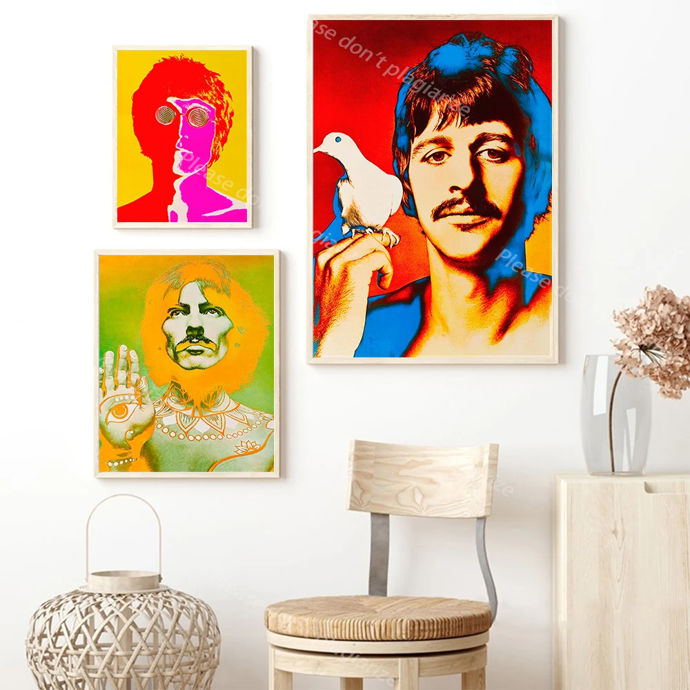 Эстетический Классический абстрактный цветной постер с художественным принтом