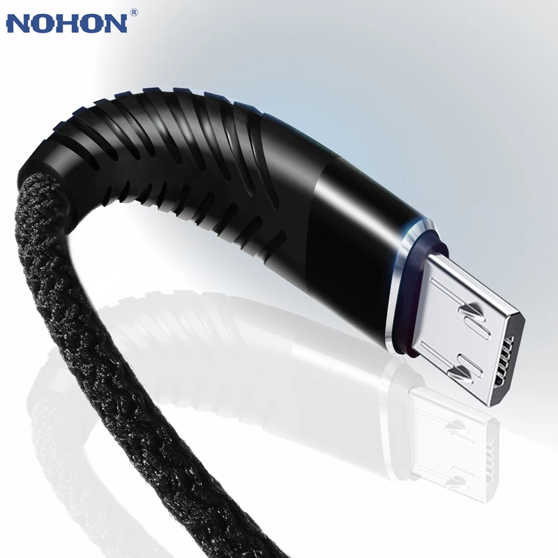 NOHON высокая прочность Micro USB кабель 0 2 м 1 3 для Samsung Huawei Xiaomi LG Nokia Sony Мобильный