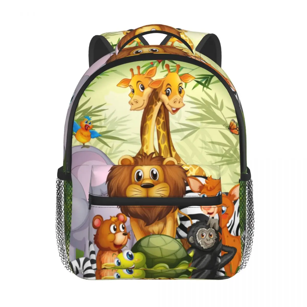 Children Bag Cute Animals In Bamboo Forest Kids Bag Kindergarten Preschool Backpack for Boys Girls 3-4-6 Years Old