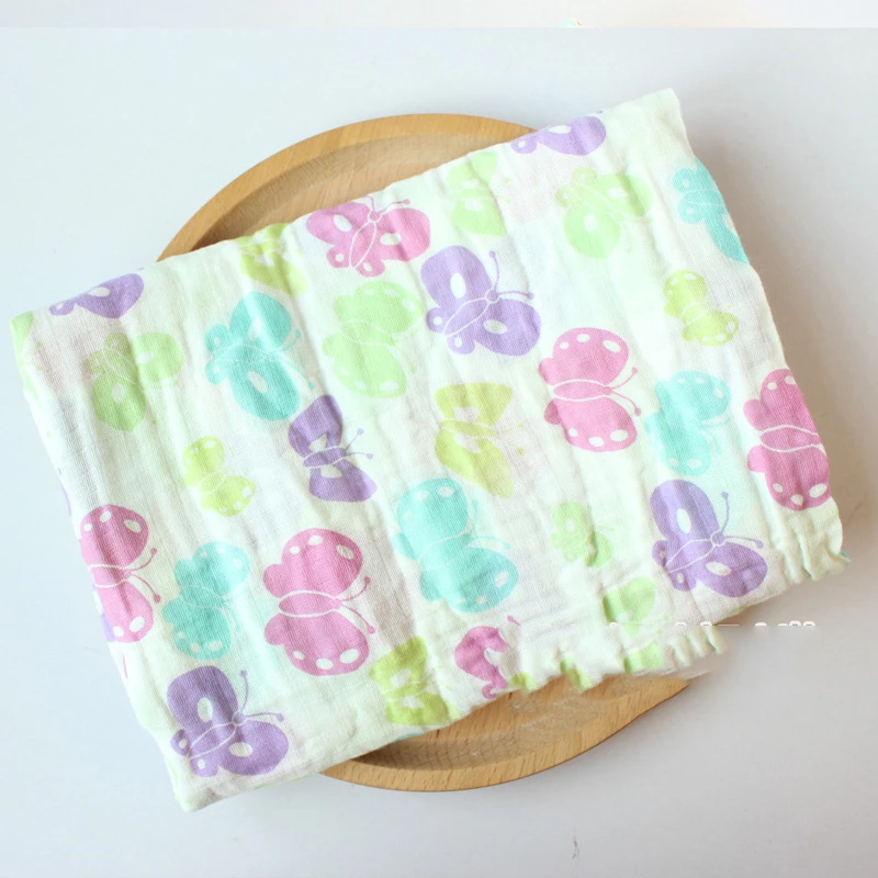 110x110 см Мягкое хлопковое муслиновое одеяло для новорожденных младенцев Манта