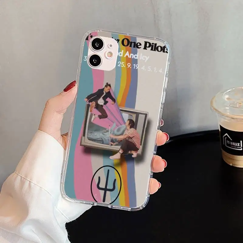 

Twenty One Pilots 21 Phone Case For iphone 5s 6 7 8 11 12 plus xsmax xr pro mini se Transparent Cover Fundas Coque