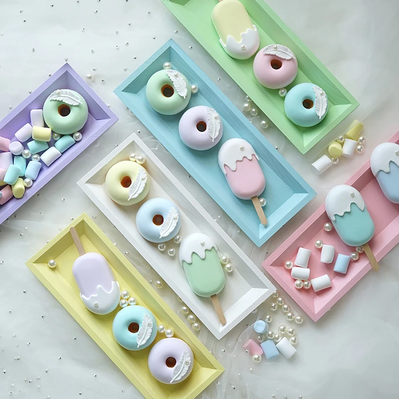 Macarons поддельные Мороженое Моделирование конфеты дети фотографии реквизит сетка