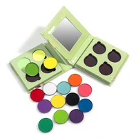 diy face makeup private label custom four color body water based paint palette low moq eye shadow