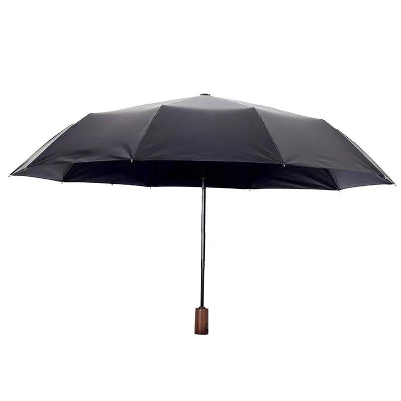 

PARACHASE 10 Ribs Business Windproof Waterproof Fully Automatic Handle High Quality Classic Travel 3 Folding