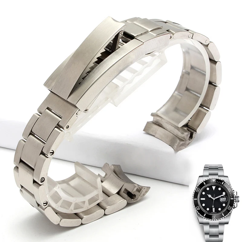 

Metal Strap Watch Bracelet For Rolex Daytona Gmt Submariner Watch Accessories Stainless Steel Pull Tooth Clasp Watch Band Chain