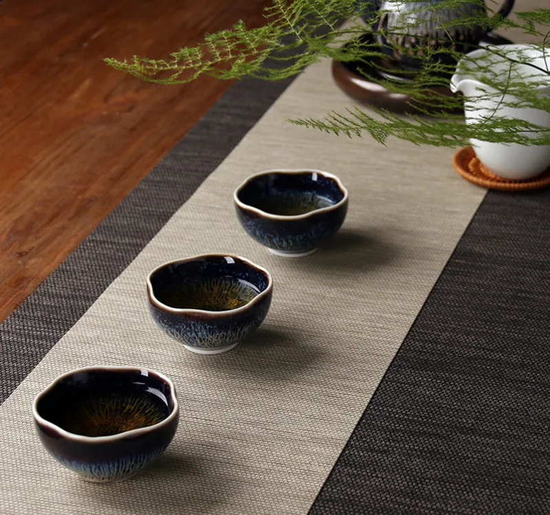 Новинка, 1 шт., чайный набор Jingdezhen, Небесные глаза, красная глазурь, китайский фарфоровый традиционный, мягкий чайный набор, чайный набор, чаша, посуда для напитков