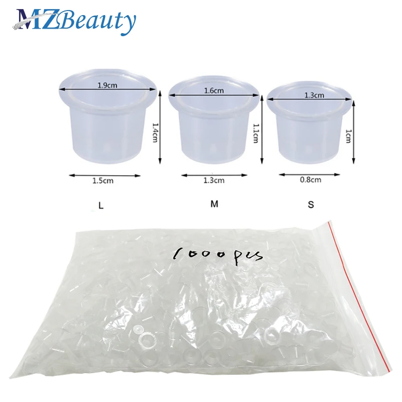 1000 шт. белая чашка для чернил татуировки микроблейдинг пигментный держатель