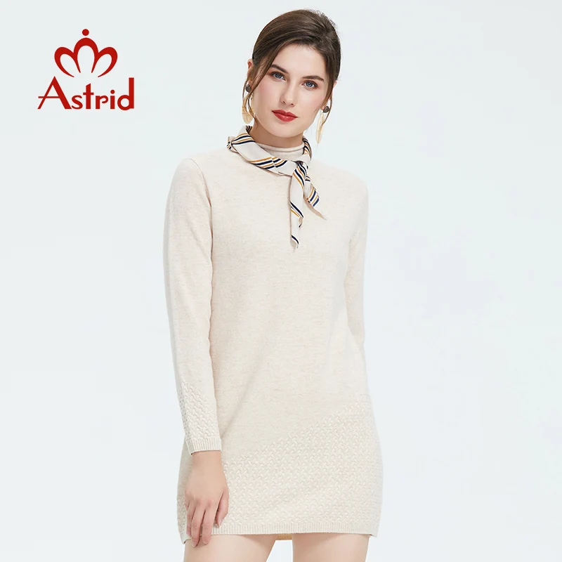 Astrid 2019 Осеннее новое поступление платье женский топ белый цвет новый модный