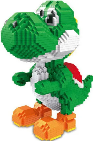 3492 no box Игра Super Mariing Bowser черепаха Ститч животное 3D модель DIY Алмаз Мини строительные блоки кирпичи игрушка 2300 шт - Цвет: 3492 no box