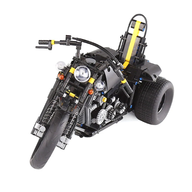 Креативный тяжелый мотоцикл набор реборн Techinque 853 шт. высокотехнологичные серии