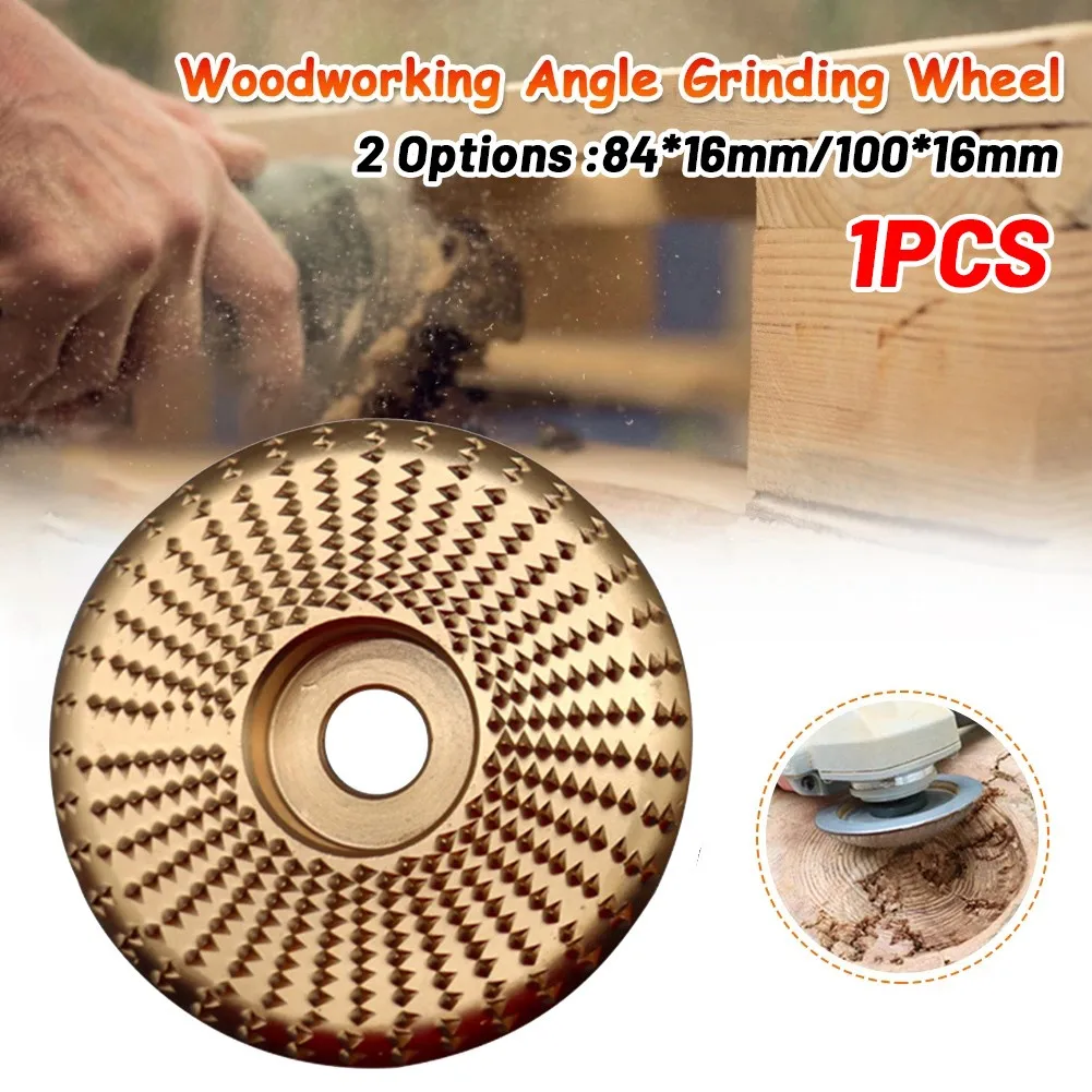 

Wood Grinding Wheel Rotary Disc Sanding Carving Disc Wheel 84 / 100mm Power Tool Parts For Angle Grinder 16mm Bore