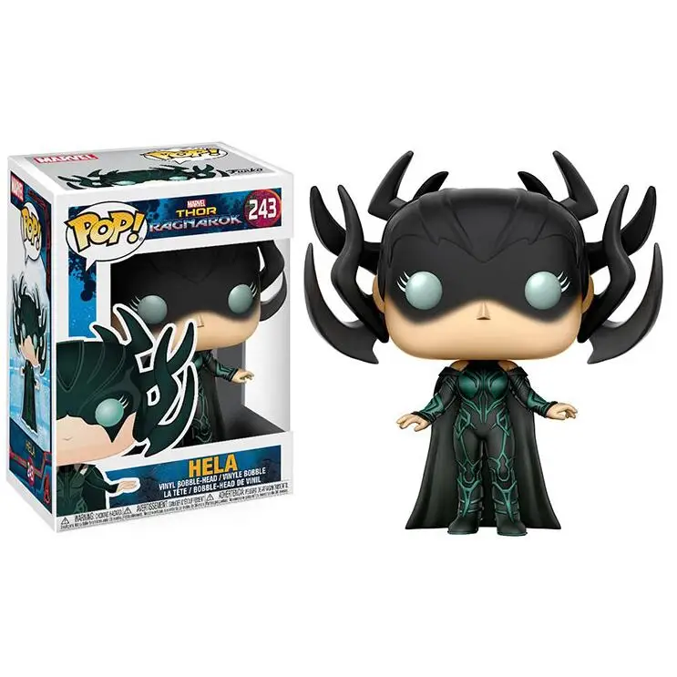 243 ith box Funko pop Marvel Мстители Железный человек Капитан Америка Тор Черная Вдова Халк Локи модель человека-паука оригинальная коробка игрушки на день рождения - Цвет: 243 ith box