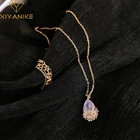 XIYANIKE цвет серебра талисман подвеска в виде хрустальной капли женское ожерелье, высококачественные изысканные ювелирные изделия, подарок на день рождения, Cерьги