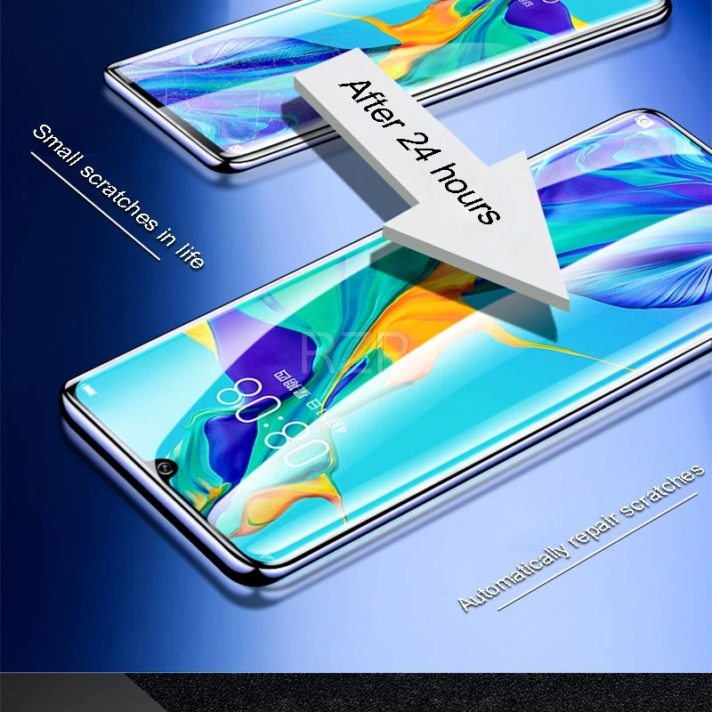 RZP полное покрытие Гидрогелевая пленка для huawei P30 P20 Pro P10 lite Plus Защита экрана для huawei P20 P30 lite(не закаленное стекло
