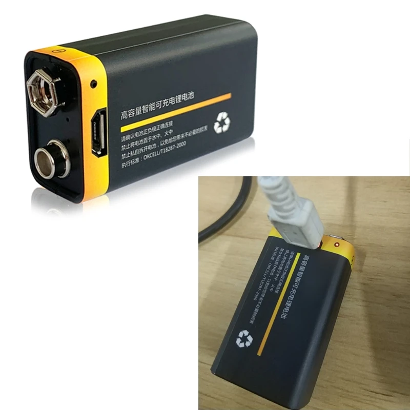 Перезаряжаемый литий-полимерный аккумулятор C1FB 9 В 900 мАч Micro USB для пульта