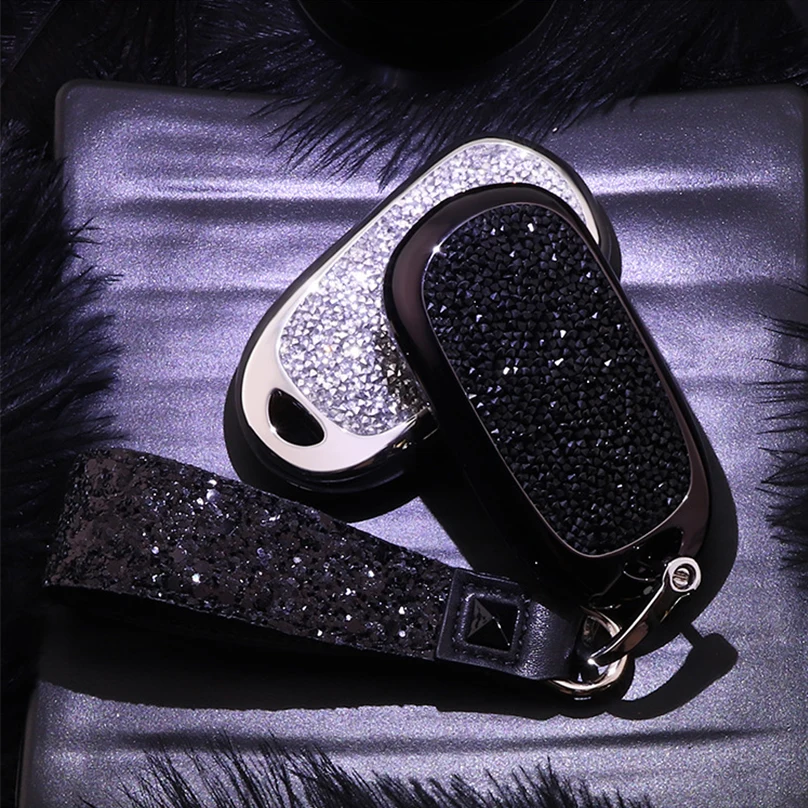 Модный роскошный блестящий чехол для автомобильного ключа со стразами OPEL Astra Buick