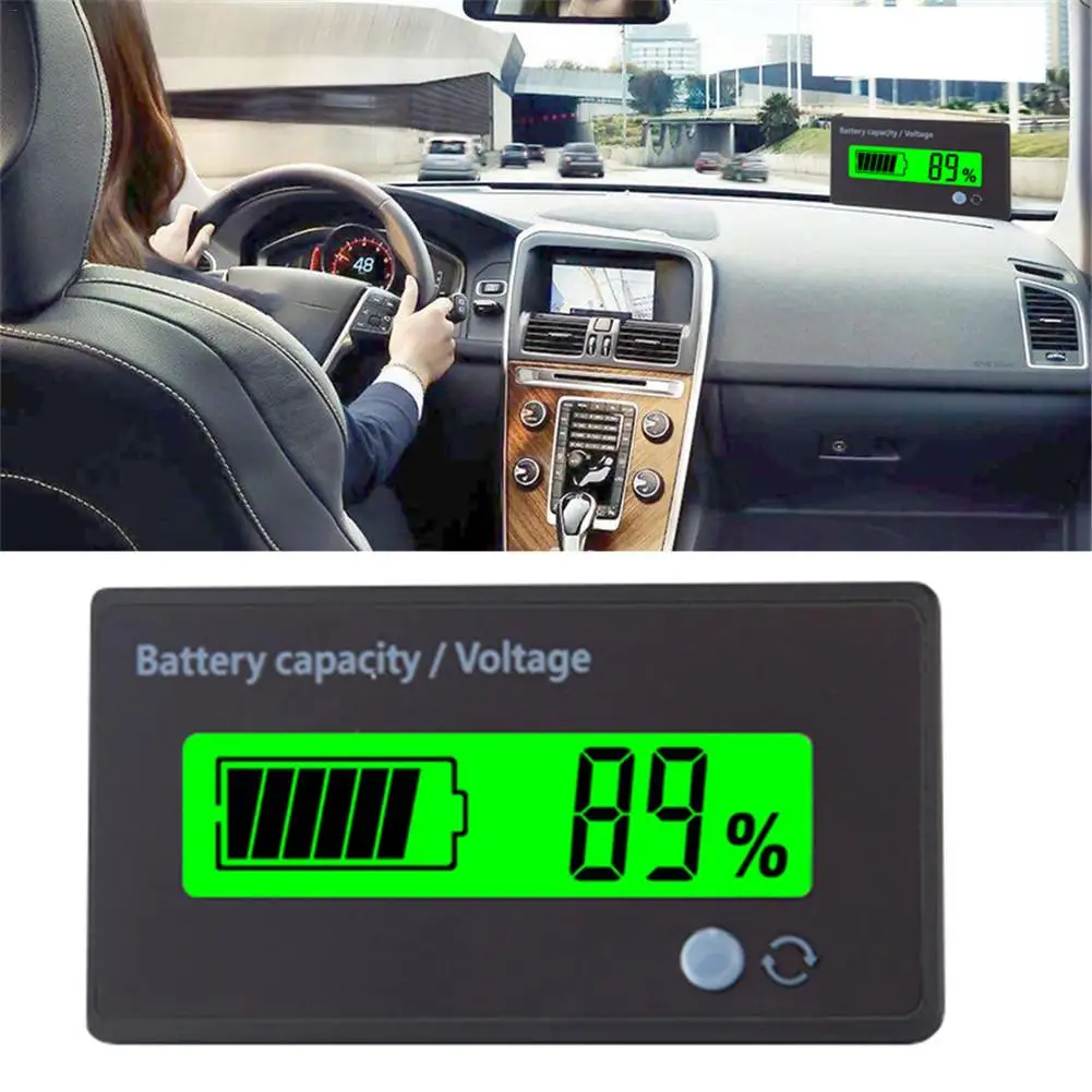 Цифровой измеритель емкости аккумулятора для мотоцикла 12 в 84 в|Вольтметры| |