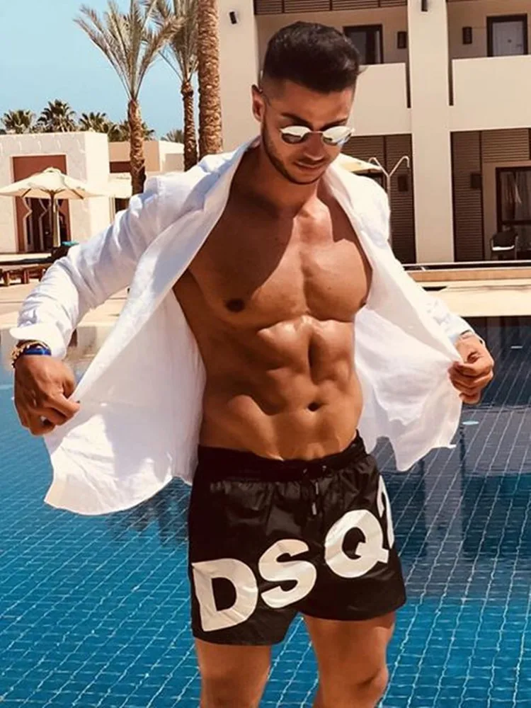 

New Summer Sunshine Beach Shorts Men's Fitness Running Sports 3 Point Short Pants Male Quick-Dry Cool Breathable Casual Shorts
