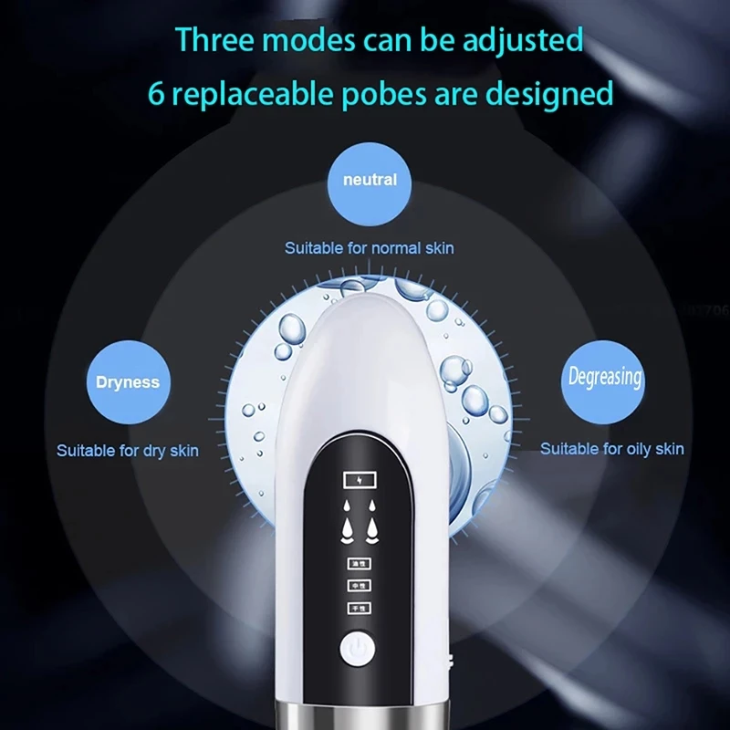 

Electric Small Bubble Blackhead Remover USB Rechargeable Water Cycle Pore Acne Pimple Removal Vacuum Suction Facial Cleaner Tool