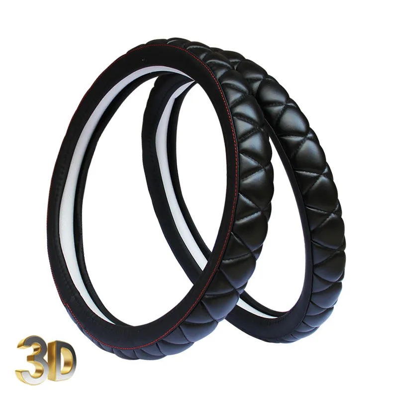3D стерео чехол рулевого колеса автомобиля Универсальная оплетка из