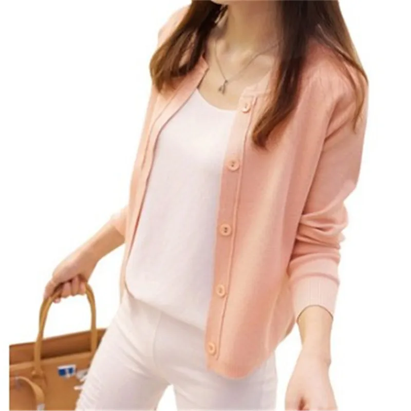 Весенний Новый стильный кашемировый свитер для женщин кардиган женское