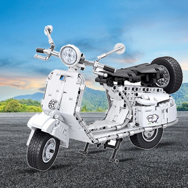 

Высокая просверленного отверстия скутер образования Наборы игрушка, высокотехнологичные Autocycle Творческий монтажные блоки для мотоциклов ...