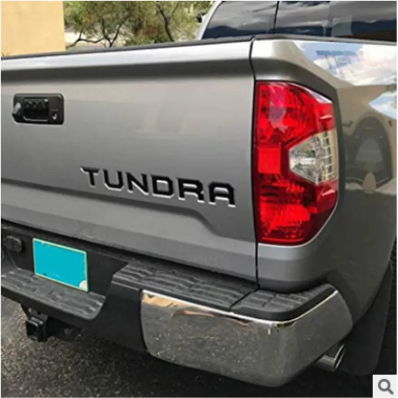 2 цвета 3D поднятый металлические эмблемы письмо вставка для TOYOTA TUNDRA багажника автомобильные аксессуары